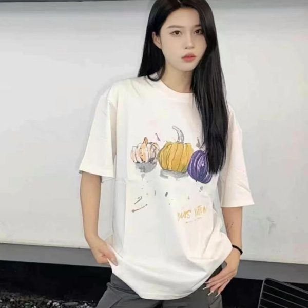 LV Pumpkin Print T-Shirts
