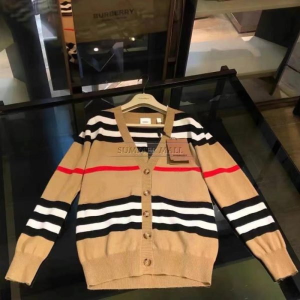 BURBERRY Long-Sleeve Knit Cardigan