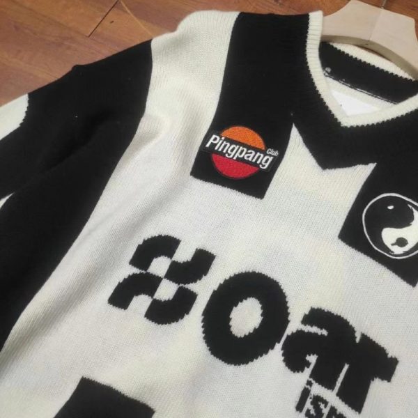 Oarism Casual intarsia knit sweater - Image 4