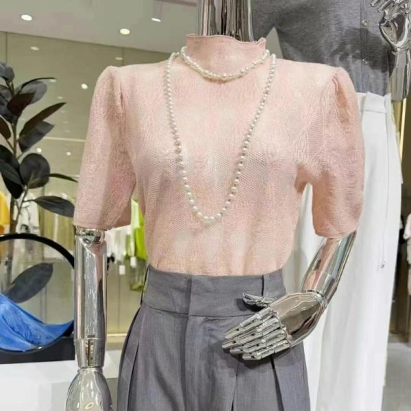 Gelei Summer 2025 Ice Linen Tops